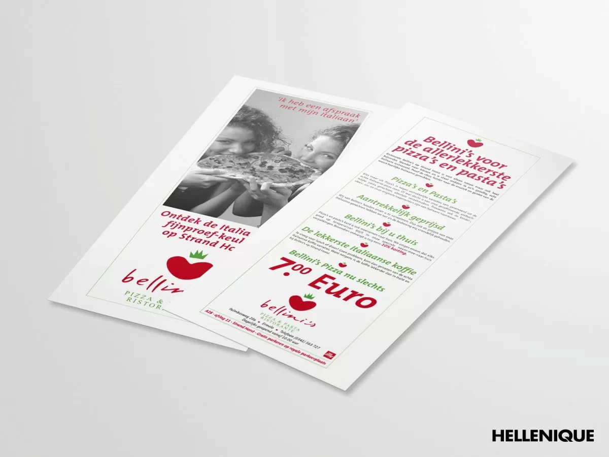 flyer voor Bellini's 1