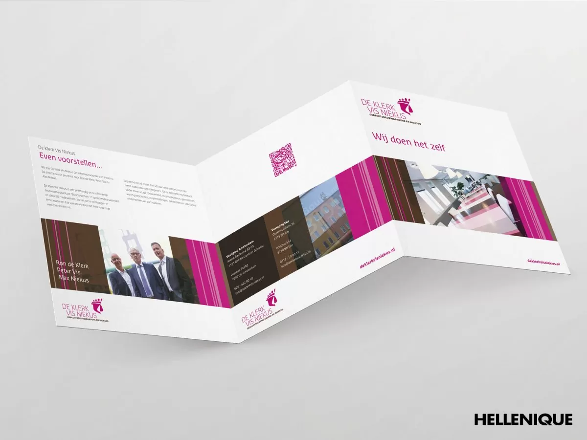 Flyers voor De Klerk Vis Niekus