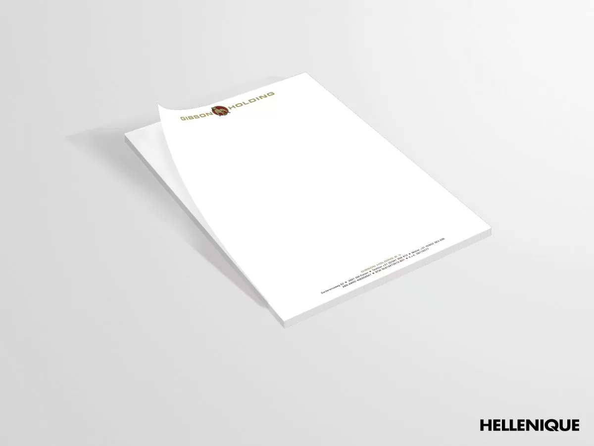 Gibson briefpapier