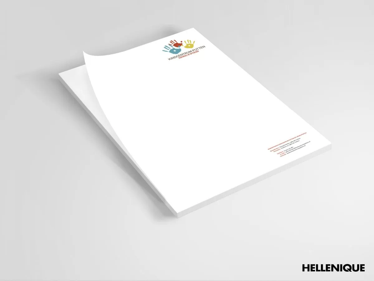 Kindercentrum Putten briefpapier 1