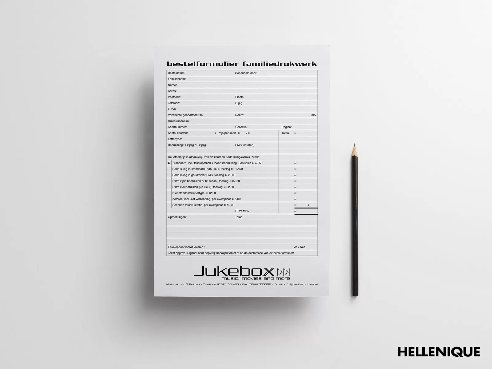 Jukebox Putten bestelformulier 2