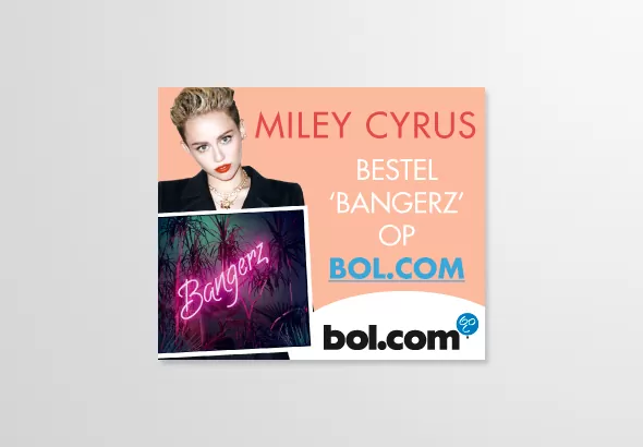 Miley Cyrus online bannering